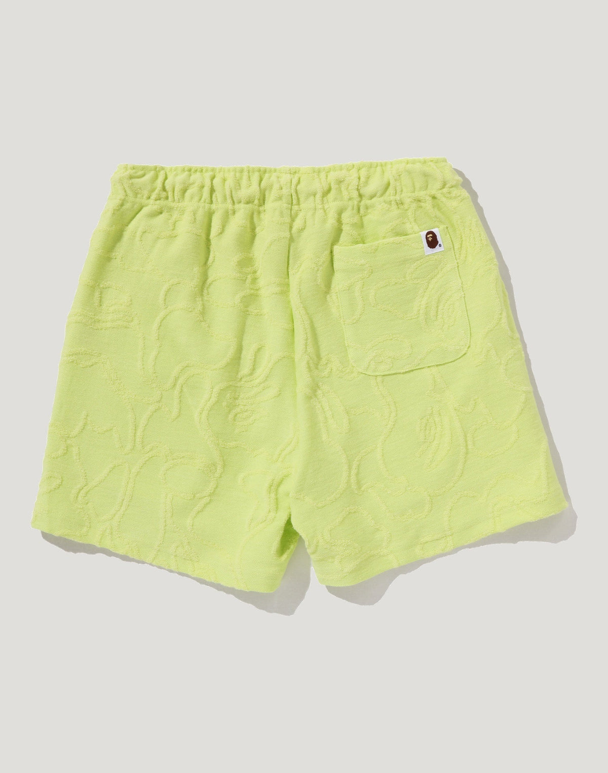 NEON CAMO JACQUARD SWEAT SHORTS LADIES