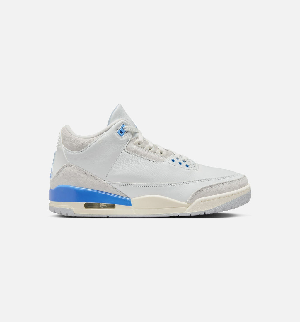 Air Jordan 3 Retro Lucky Shorts Men's Lifestyle Shoes - Summit White / Hydrogen Blue / Legend Blue