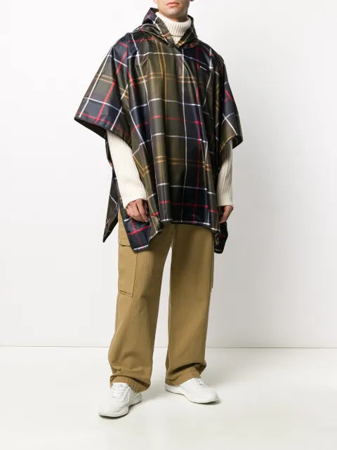 Barbour Sproof tartan poncho