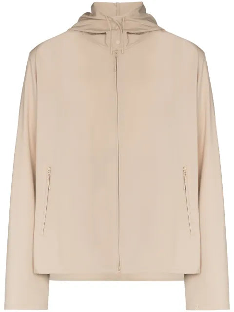 Y-3 logo-print zip-up lightweight jacket