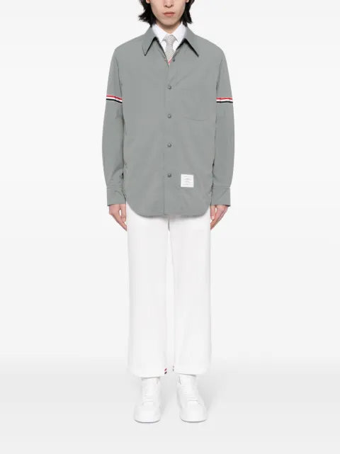Thom Browne RWB armband piqué shirt jacket
