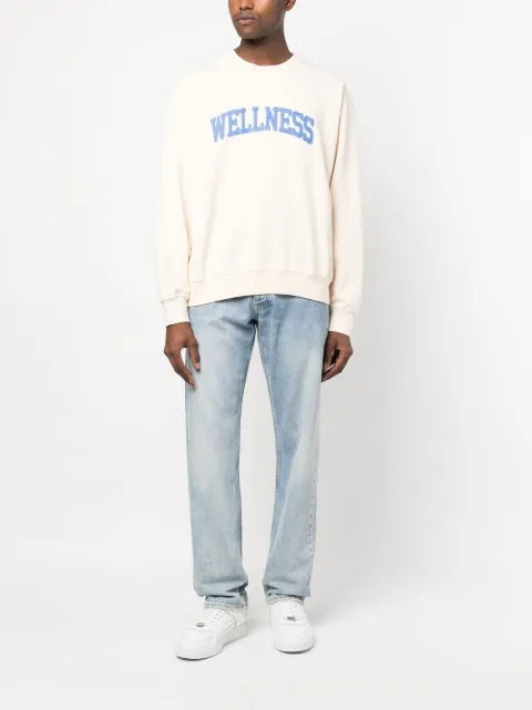 Sporty & Rich Wellness-appliquÃ© cotton sweatshirt