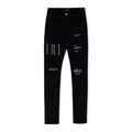 Black Crystal Core Logo Jeans