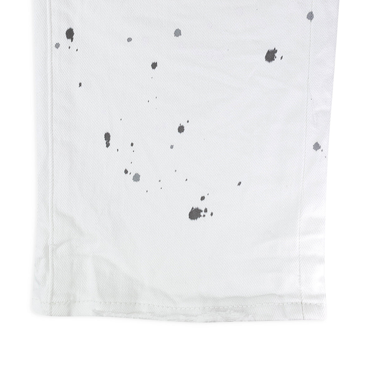 PURPLE BRAND PAINT BLOWOUT WHITE SKINNY JEANS