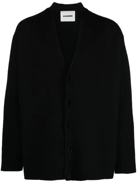 Jil Sander wool V-neck cardigan