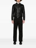 Moncler Zancara diamond-quilted leather jacket
