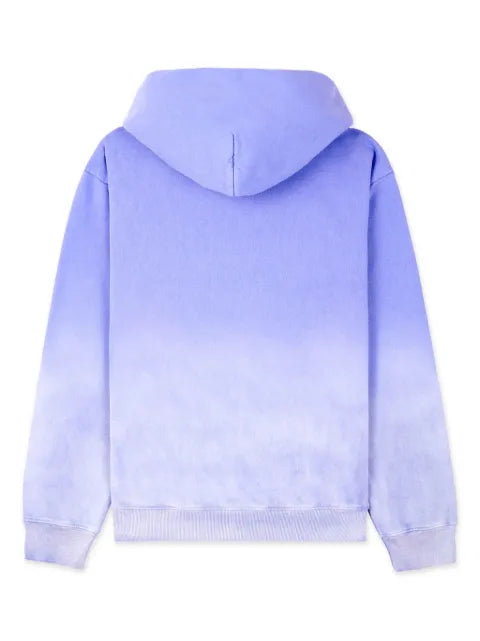 Sporty & Rich Serif logo-embroidered cotton hoodie