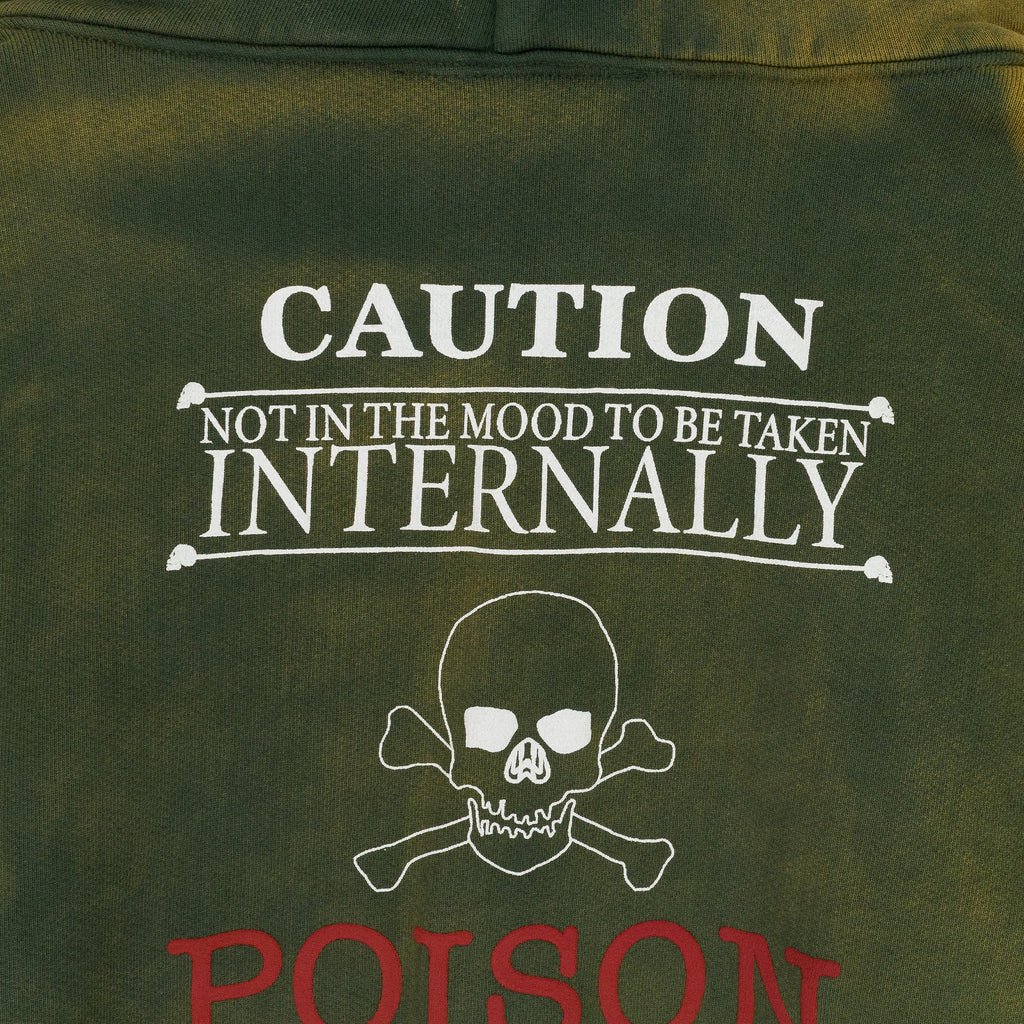 POT GREEN POISON ZIP HOODIE