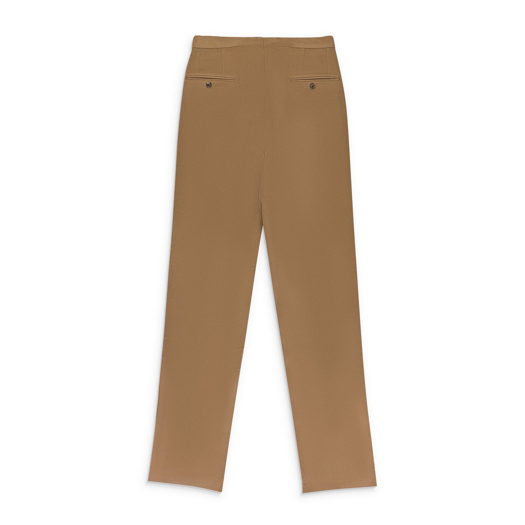 BEIGE CAMEL SUIT PANTS