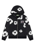 Denim Tears pinstripe zip-fastening sweatshirt