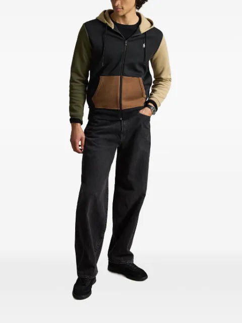 Polo Ralph Lauren colour-block logo-embroidered hoodie