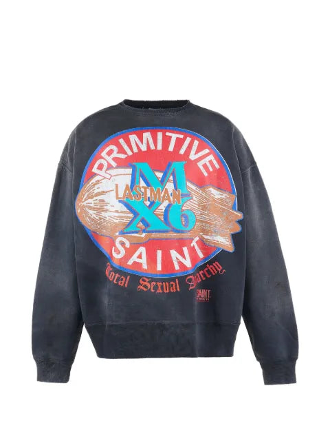 SAINT MXXXXXX Lastman graphic-print sweatshirt