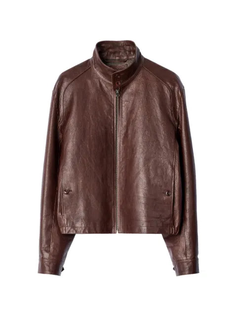 LEMAIRE Harrington jacket in glossy leather