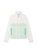 Casablanca floral striped sporty windbreaker jacket