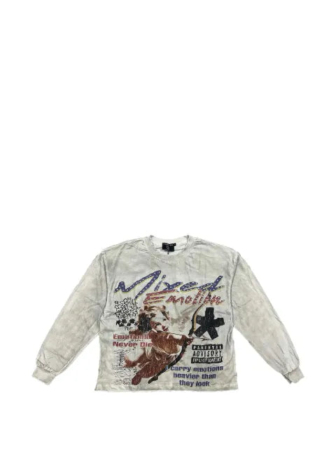 Mixed Emotion Triplets graphic-print sweatshirt