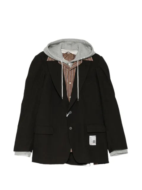 Maison MIHARA YASUHIRO layered-panel single-breasted blazer