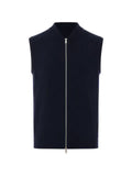 ALPHA STUDIO zip-up sleeveless jacket