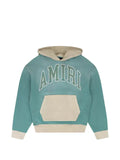 AMIRI logo-embroidered colour-block hoodie