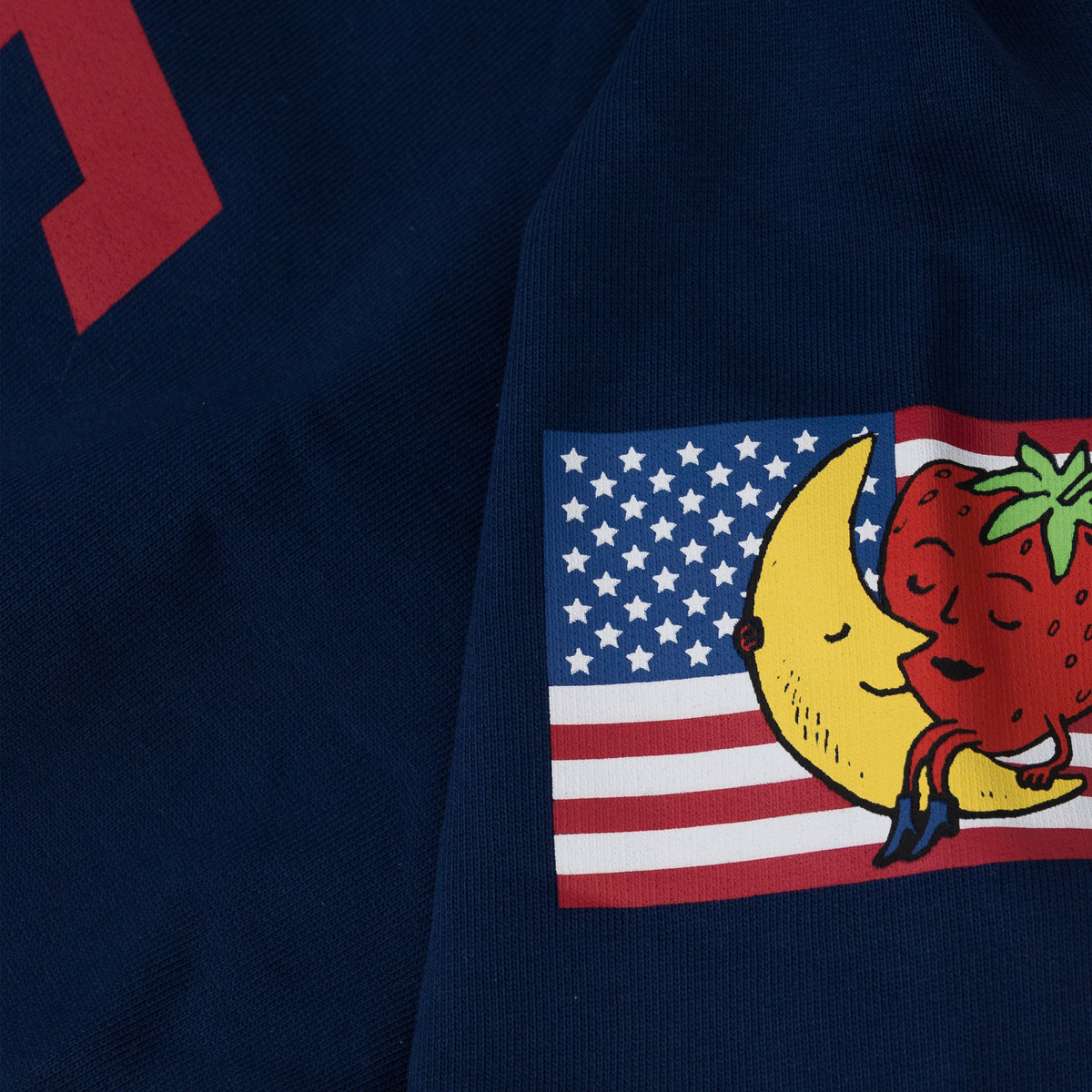 Navy Quarter Zip Knit Sweater