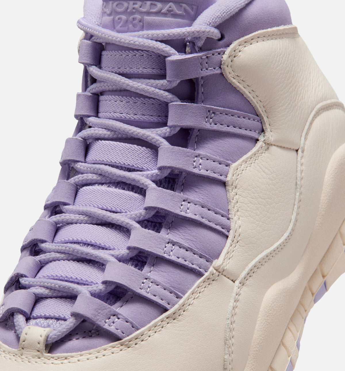 Air Jordan 10 Retro Hydrangeas Women's Shoes - Chalk/Purple