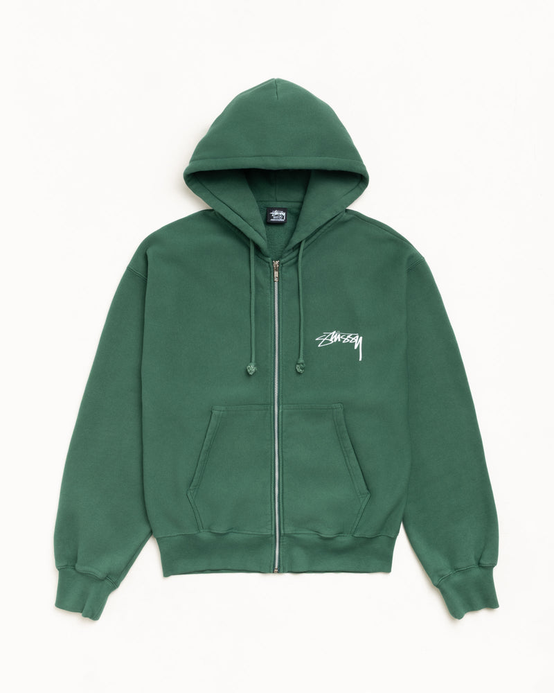 SKATE STACK ZIP HOODIE PIGMENT DYED