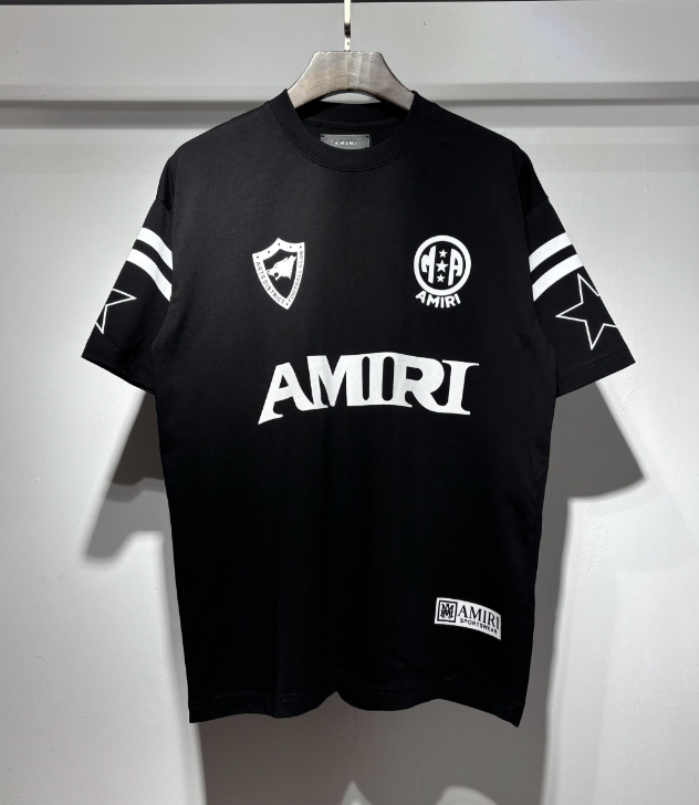 Distressed Logo Graphic Jersey T-Shirts