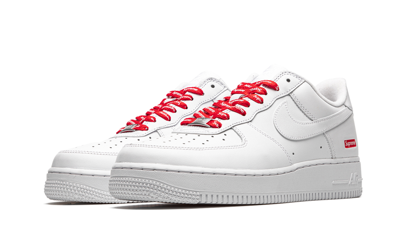 Supreme x Nike Air Force 1 Low 'Mini Box Logo' White – CU9225-100