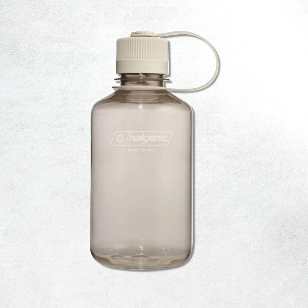 Nalgene 0.5L Narrow Mouth Tritan Sustain Water Bottle: Monochrome COTTON