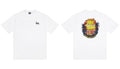 Stussy Laguna Sunset Palm Front And Back Graphic Short Sleeve Tee