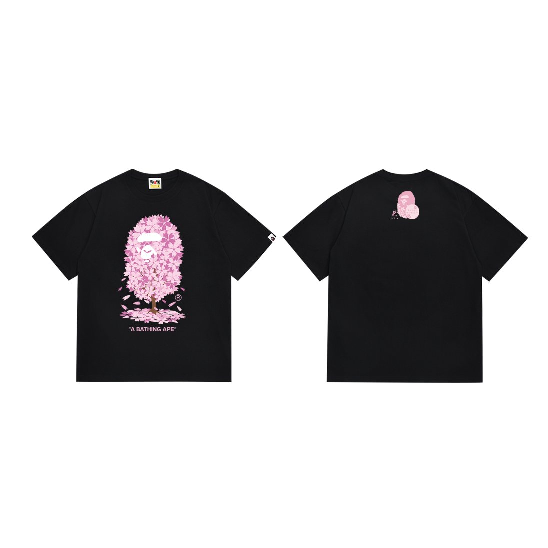 BAPE Pink Graphic Short-Sleeve T-Shirt