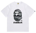 BAPE Grey/Blue Camo Ape Head T-Shirt