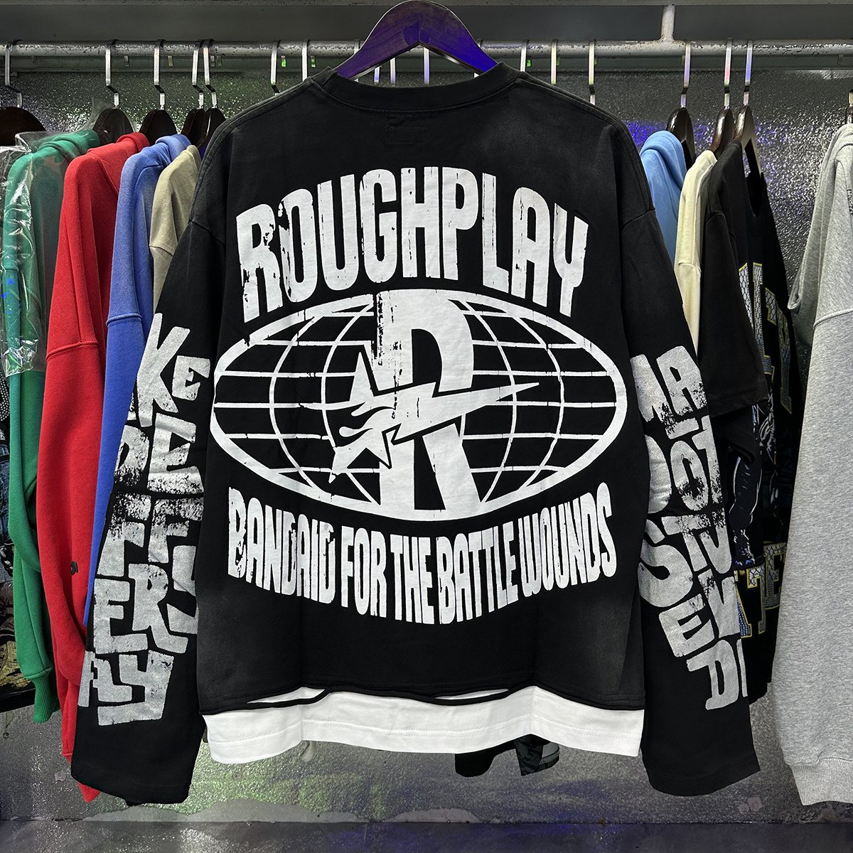 Rough Play Moon Walker Graphic Long-Sleeve T-Shirt
