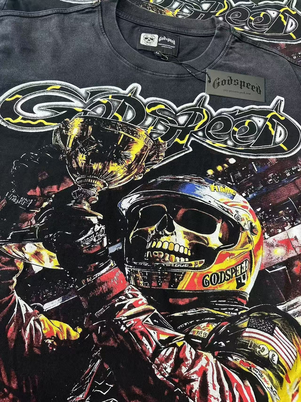 Godspeed Racer Skull Graphic T-Shirt