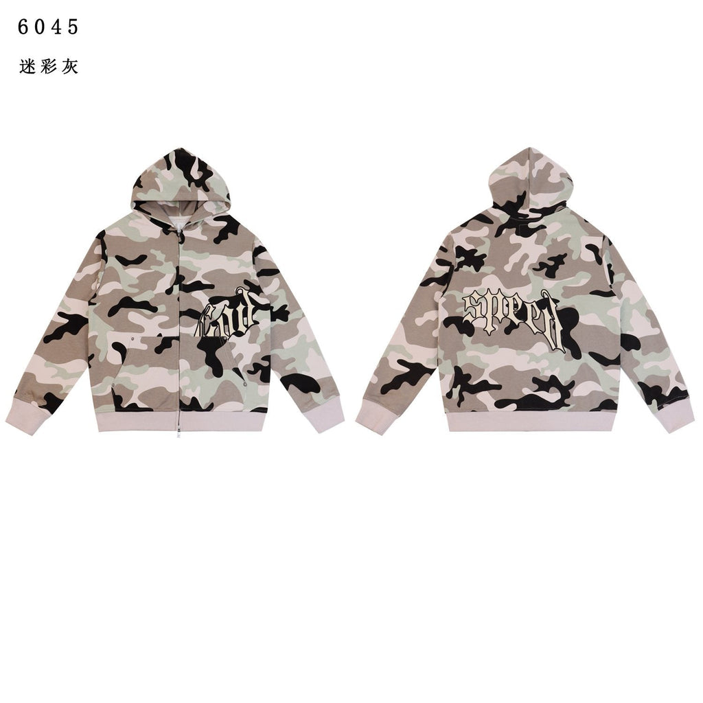 Godspeed Camo Embroidered Hoodie & Pants Matching Set