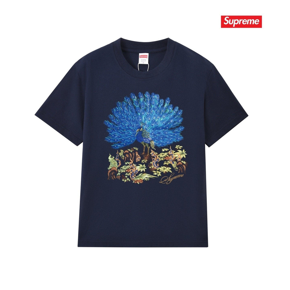 Supreme Peacock Graphic Short-Sleeve T-Shirt