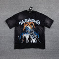 HARMONY Black Front & Back Graphic T-Shirt