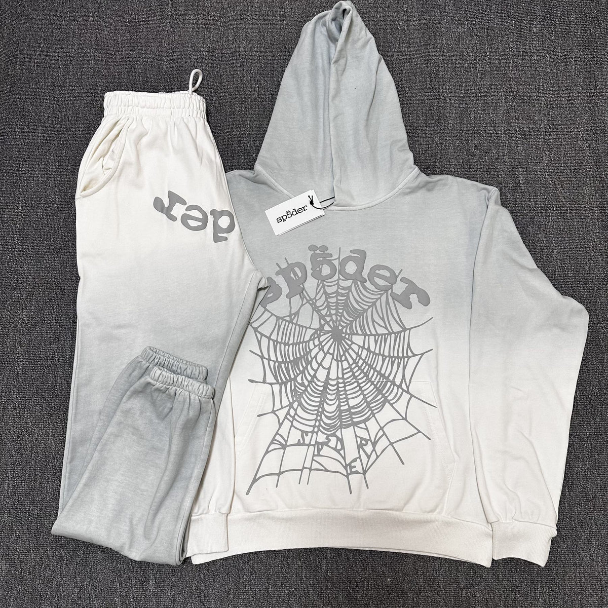 Sp5der Spider Web Hoodie & Sweatpants Set