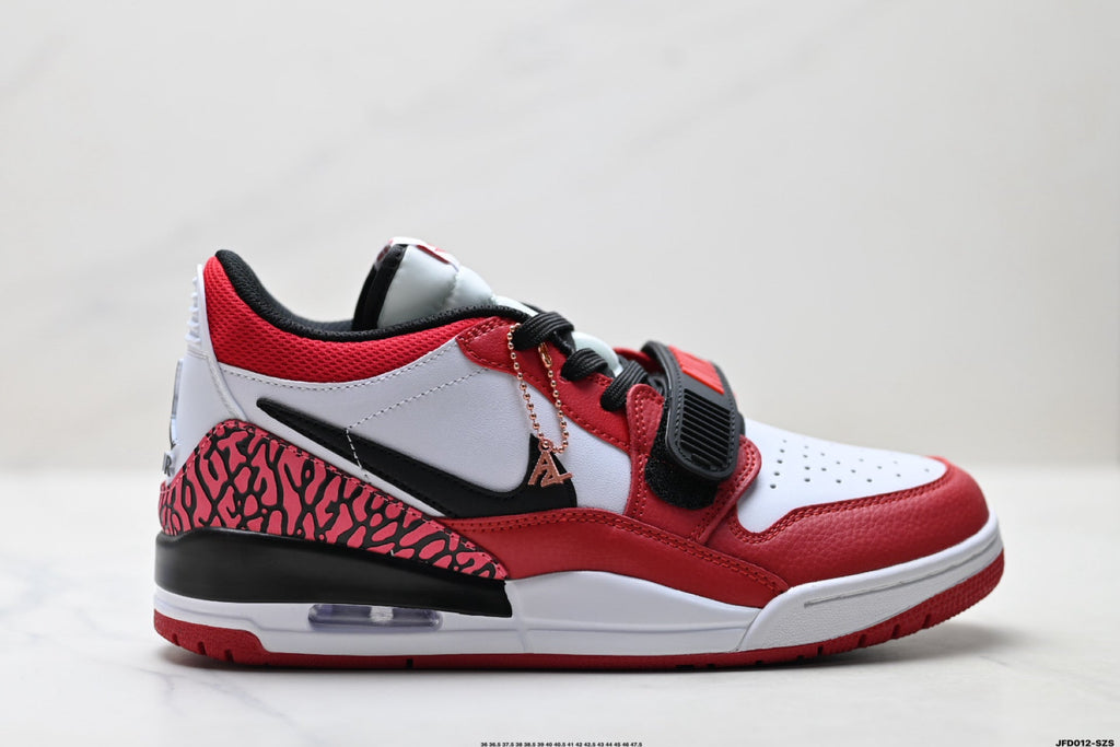 Jordan Legacy 312 Low White University Red Black Sneakers