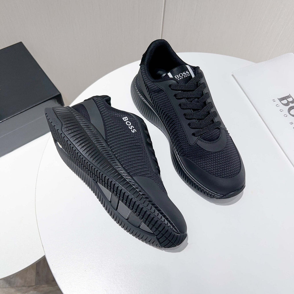 Hugo Boss Black Knit Sneakers