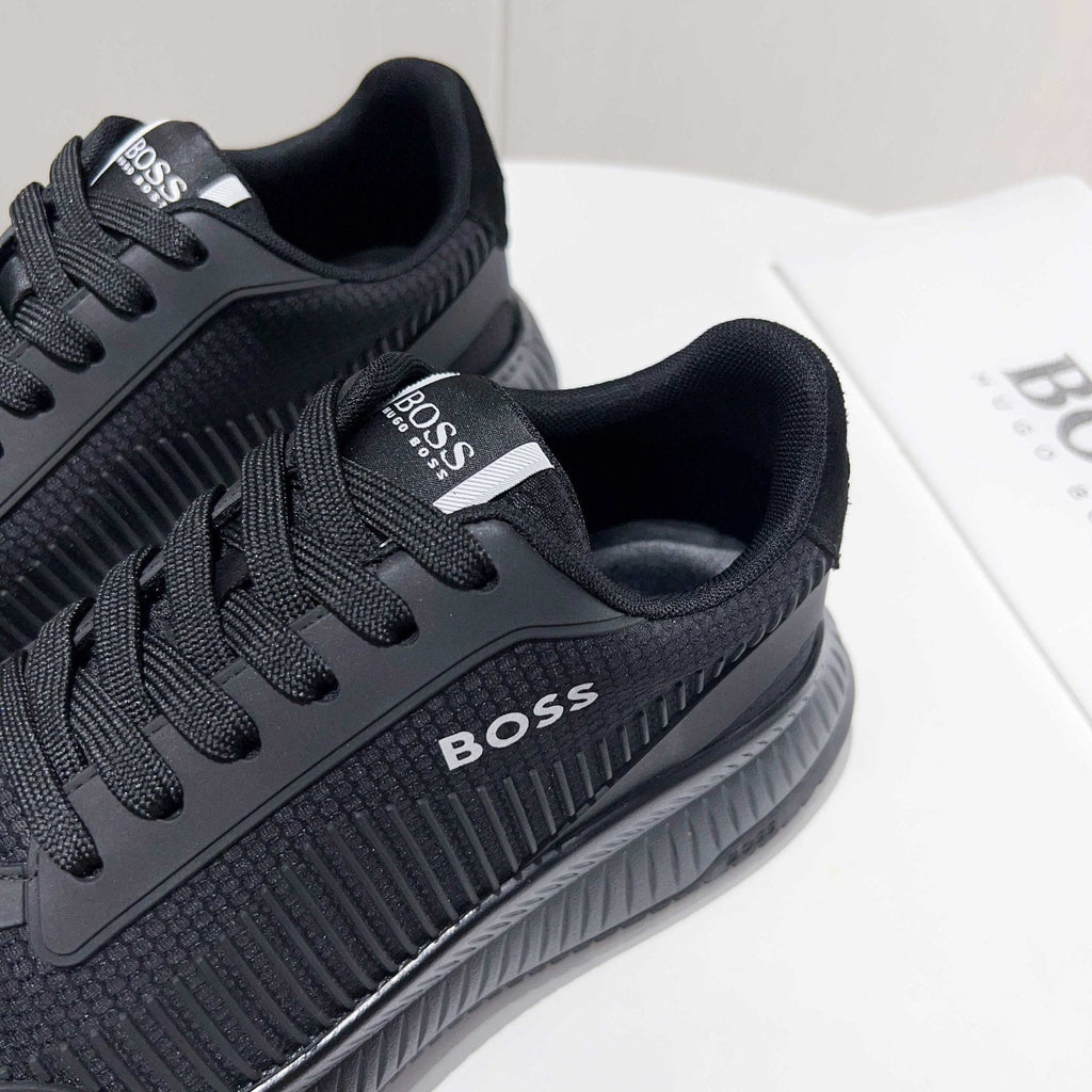Hugo Boss Black Knit Sneakers