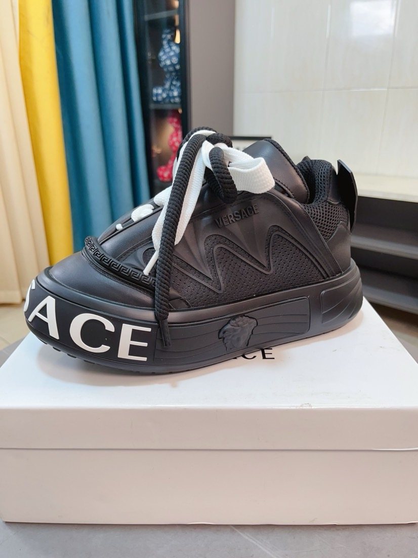 Versace Men's Logo Sole Sneakers