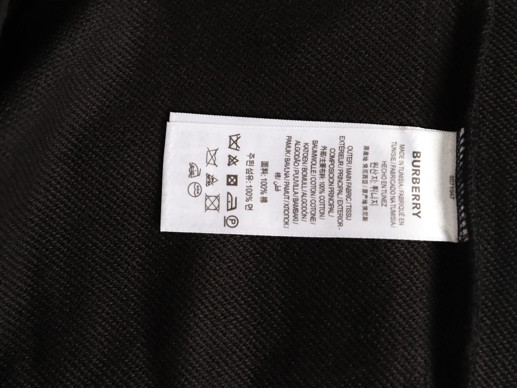 Burberry Oval Equestrian Back-Graphic Crewneck Sweatshirt - Black